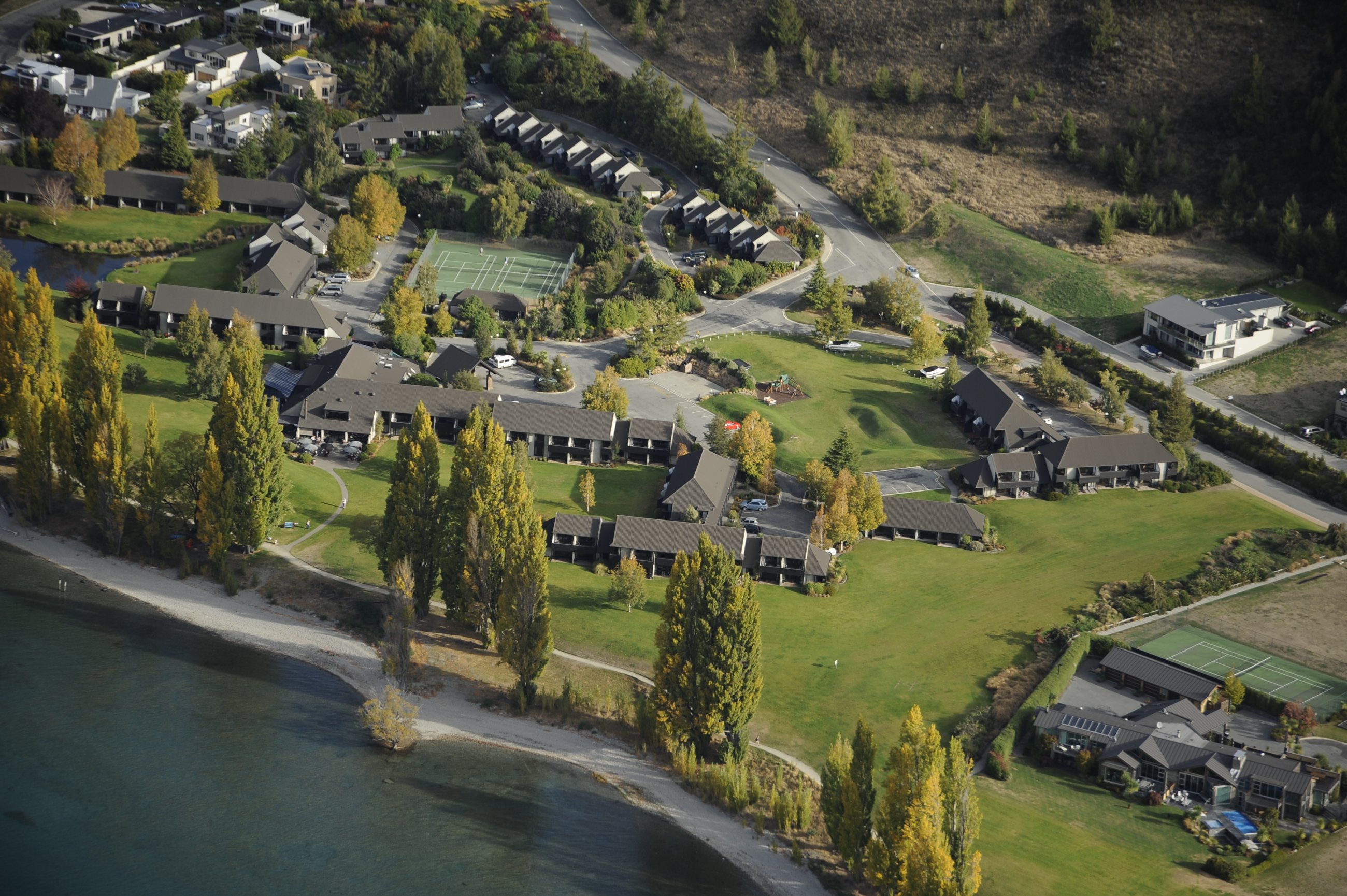 Edgewater Hotel Wanaka Aerial View