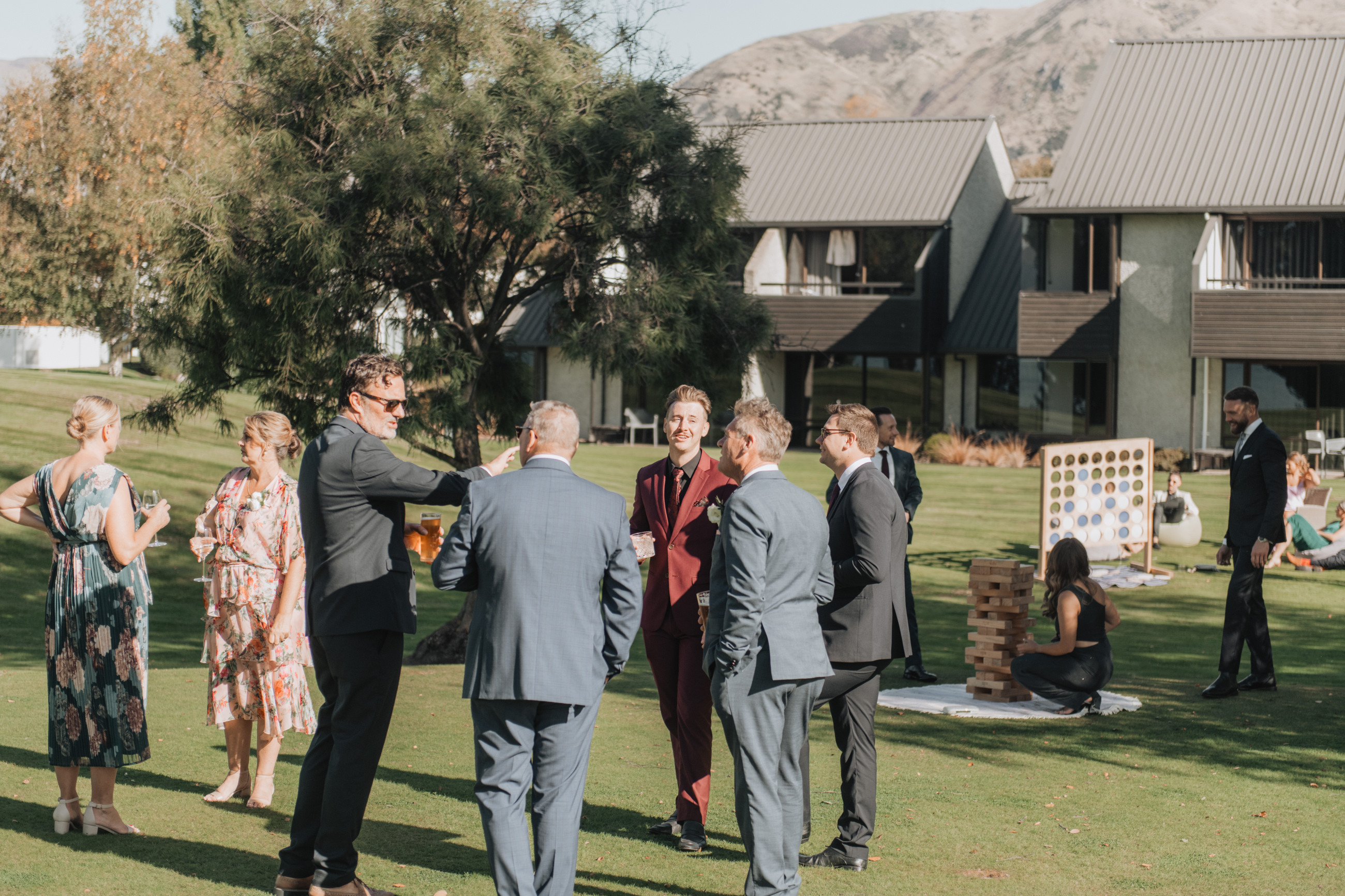 Jumbo garden games for wedding reception guests